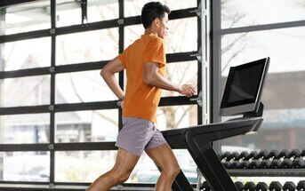Incline running on a treadmill