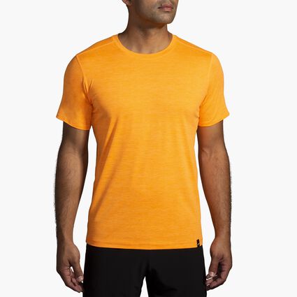 Model (front) view of Brooks Luxe Short Sleeve for men