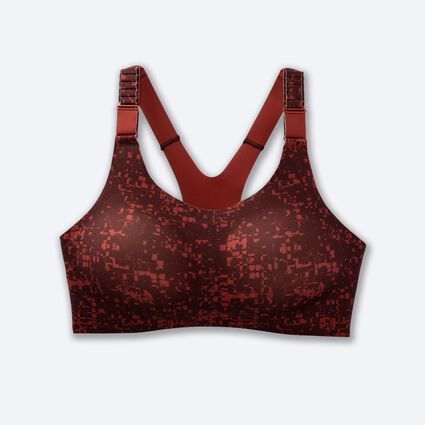 Laydown (front) view of Brooks Racerback 2.0 Sports Bra for women