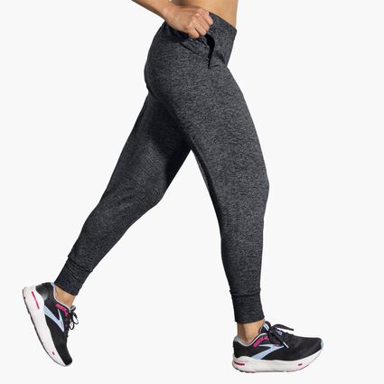 Movement angle (treadmill) view of Brooks Luxe Jogger for women