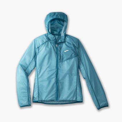 Laydown (front) view of Brooks All Altitude Jacket for dames