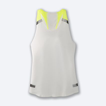 Laydown (front) view of Brooks Carbonite Tank for women