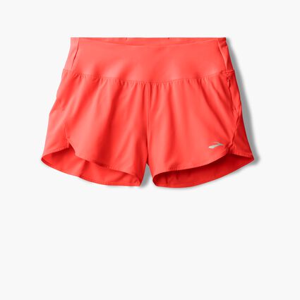 Laydown (front) view of Brooks Chaser 3" Short 2.0 for women
