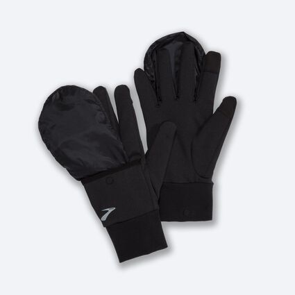 Laydown (front) view of Brooks LSD Thermal Glove for unisex