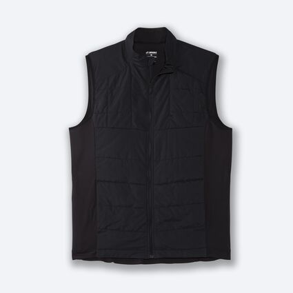 Vue couchée (avant) de Brooks Shield Hybrid Vest pour hommes