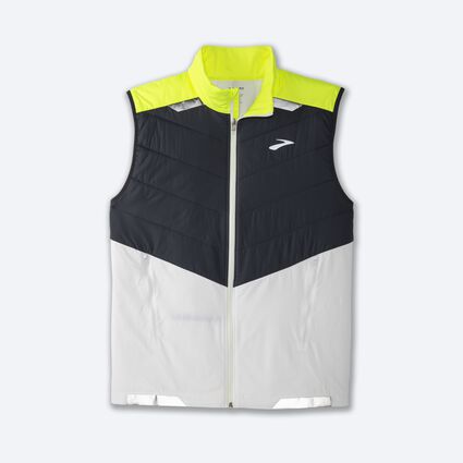 Laydown (front) view of Brooks Run Visible Insulated Vest for men