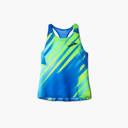 Vue couchée (avant) de Brooks Elite Singlet pour femmes