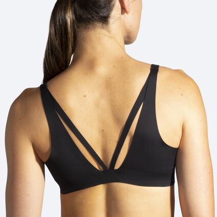 Model (back) view of Brooks Strappy Sports Bra for women