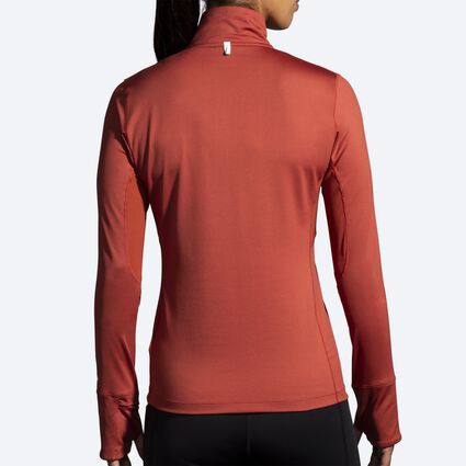 Model (back) view of Brooks Dash 1/2 Zip for women