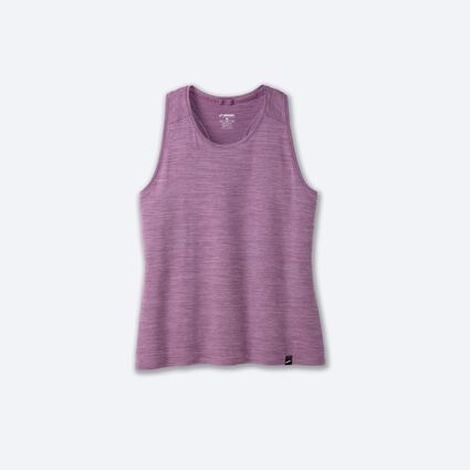 Laydown (front) view of Brooks Luxe Tank for women