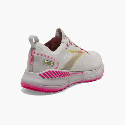 Heel and Counter view of Brooks Glycerin StealthFit GTS 20 for women