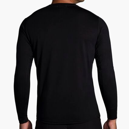 Model (back) view of Brooks Distance Graphic Long Sleeve for men