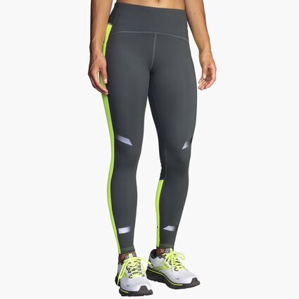 Model (front) view of Brooks Run Visible Thermal Tight for women