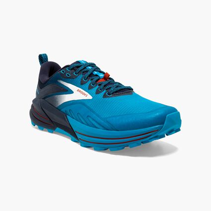 Brooks Cascadia 16 für Herren – Ansicht von Schmutzfang und Zehenbereich