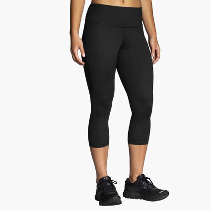 Model (front) view of Brooks Greenlight Essential Capri for women