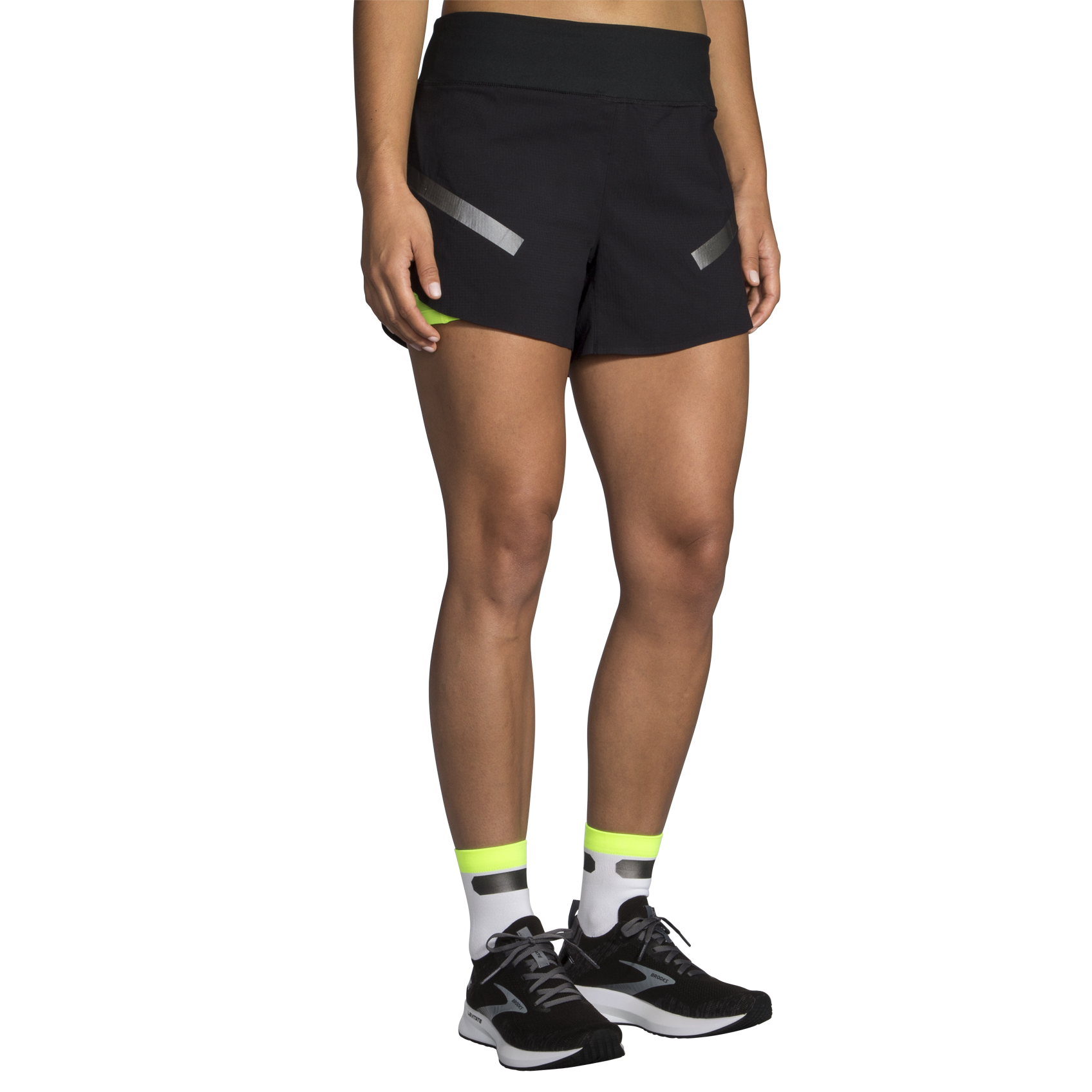 Brooks 2 in 1 running shorts women's clearance