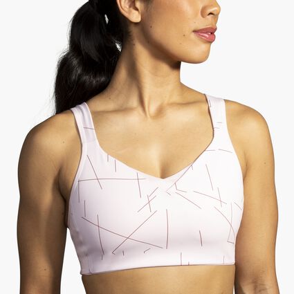 Model (front) view of Brooks Convertible Sports Bra for women