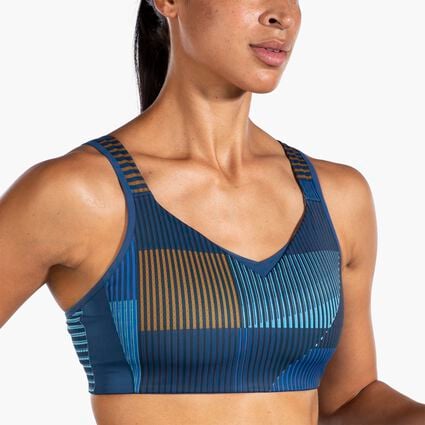 Vista angolo di movimento (tapis roulant) di Brooks Convertible Sports Bra da donna