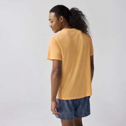 Vista del modelo (trasera) Brooks Distance Short Sleeve 3.0 para hombre