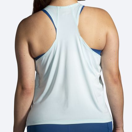 Model (back) view of Brooks Sprint Free Tank for women