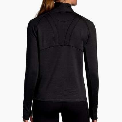 Model (back) view of Brooks Notch Thermal Long Sleeve 2.1 for women