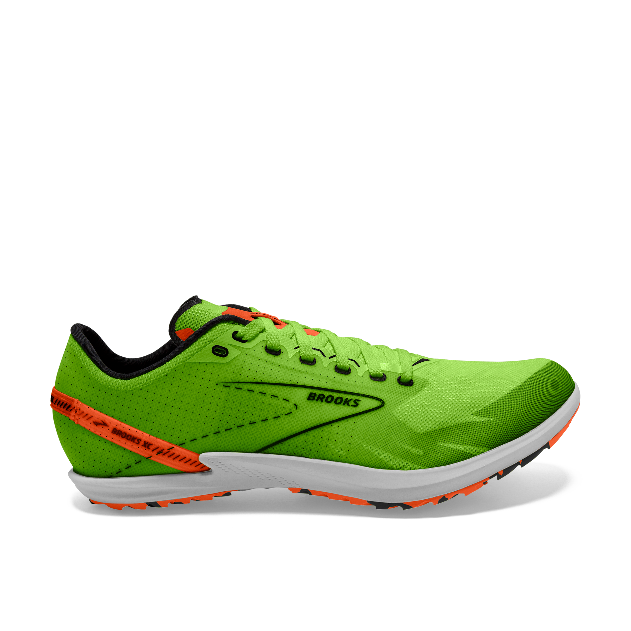 Brooks Running Unisex Draft Xc Spikeless Running Shoes In Green