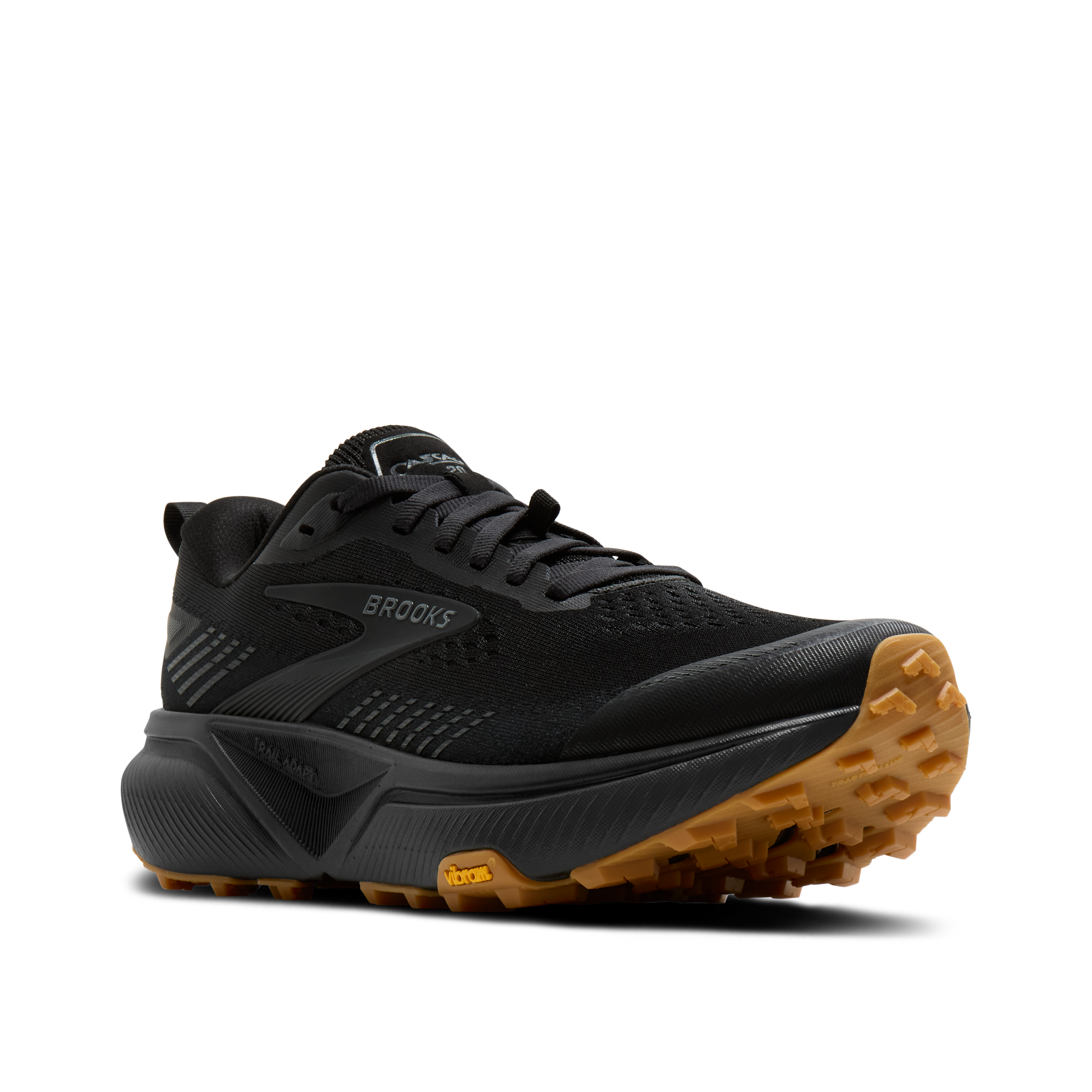 Brooks Men's Cascadia 20 Trail Running Shoes in Black/Ebony/Gum Size: 11.5