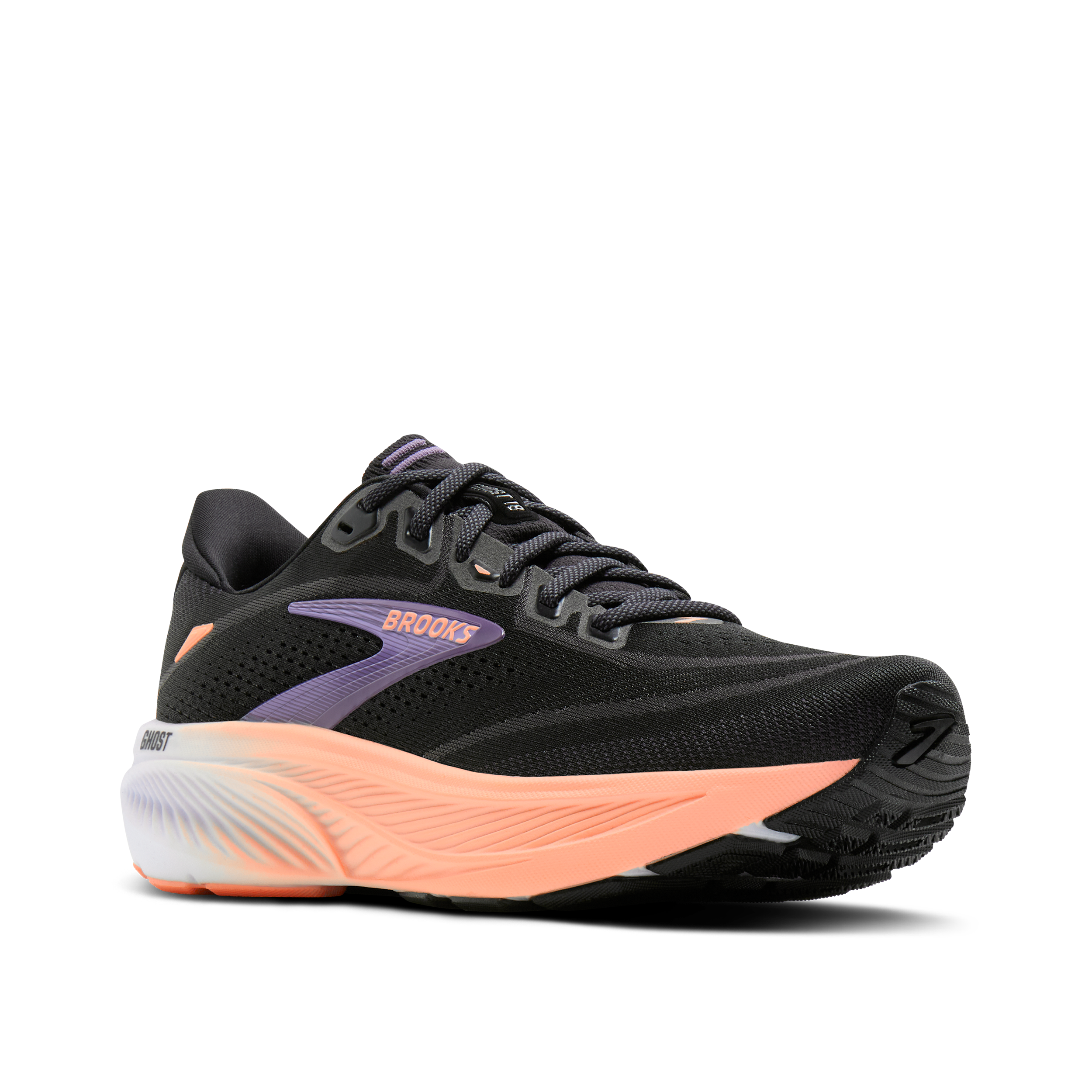 Brooks Running Women's Ghost 18 Road Running Shoes In Black
