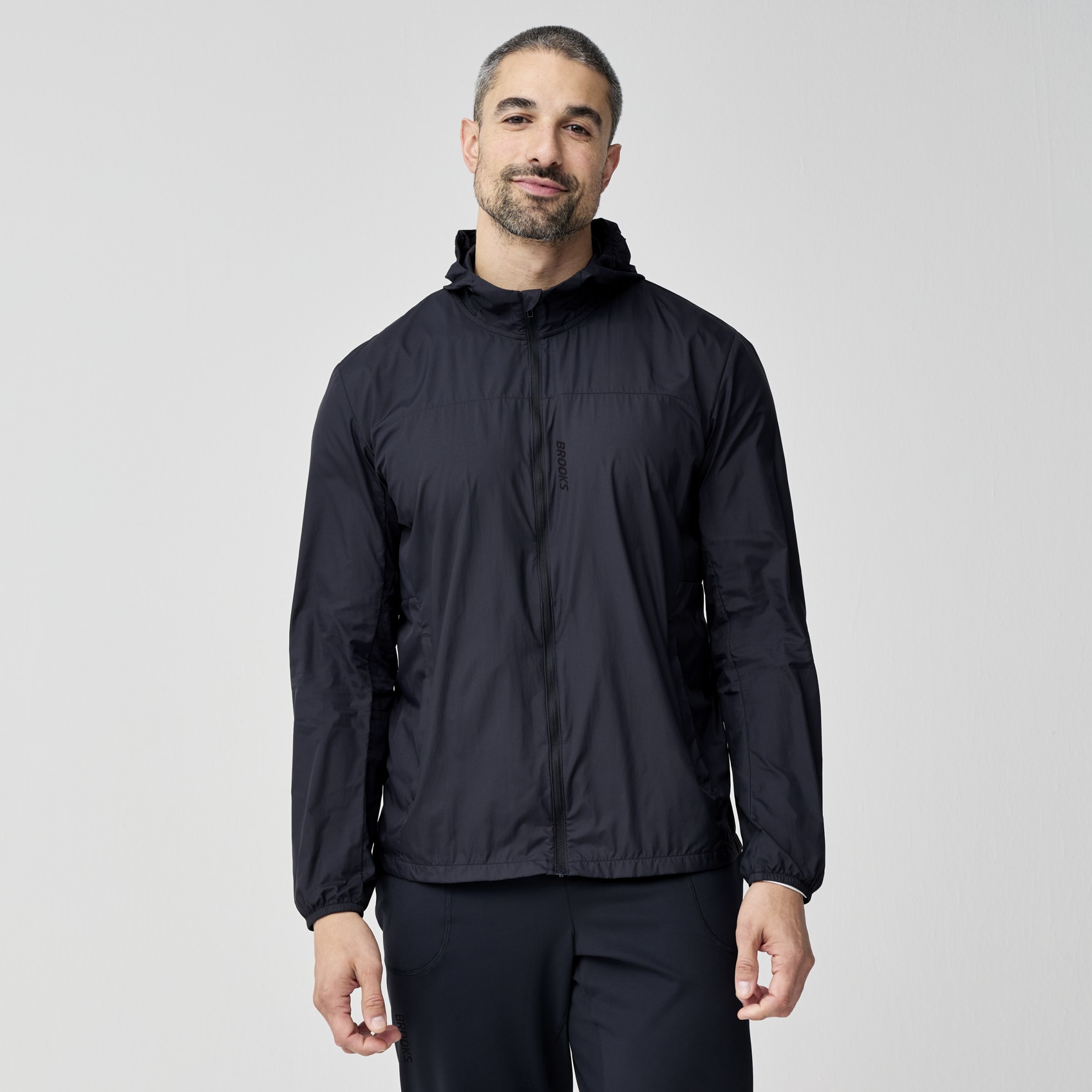 Brooks Running Men's Canopy Packable Jacket In Blue