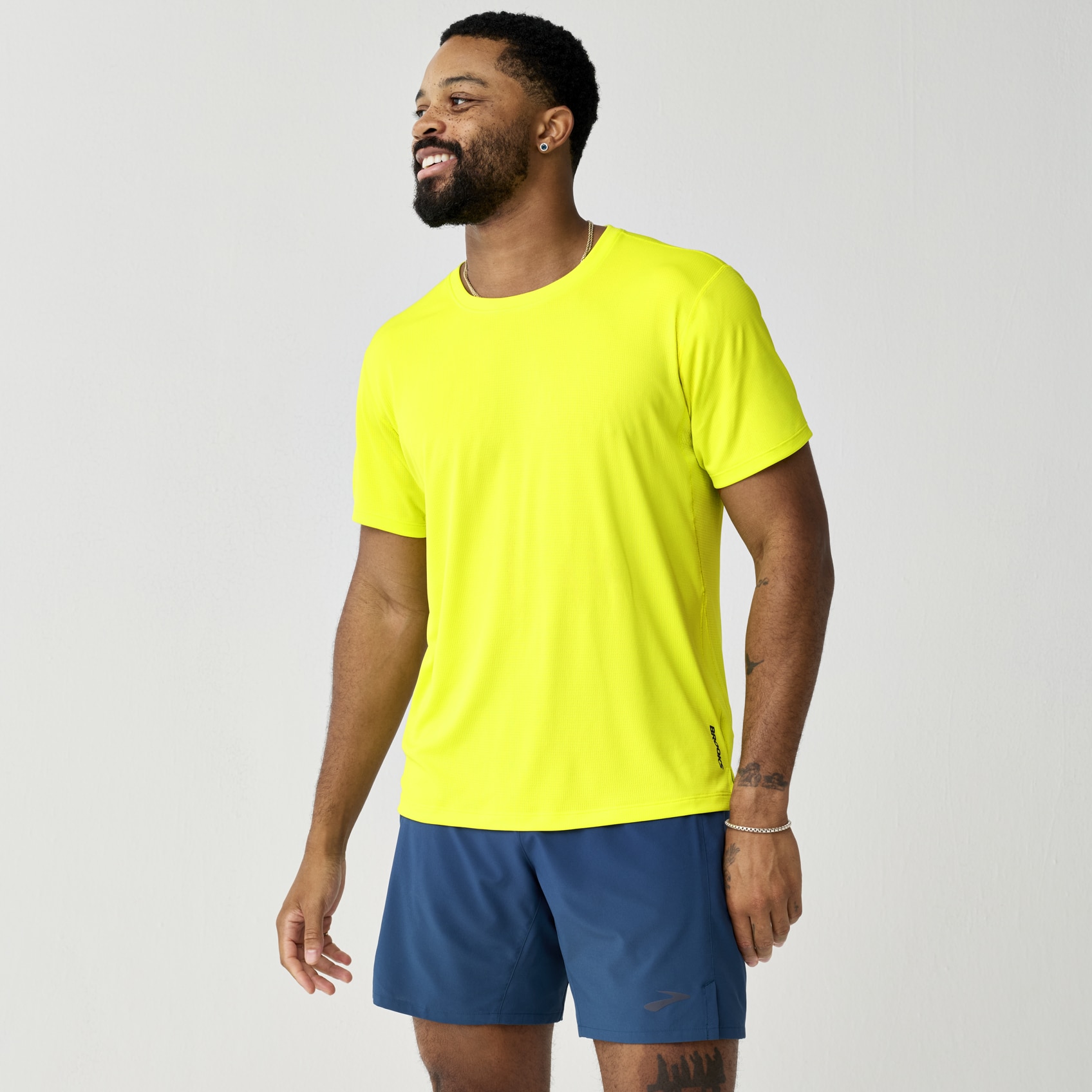 Brooks Running Men's Dash Short Sleeve In Green
