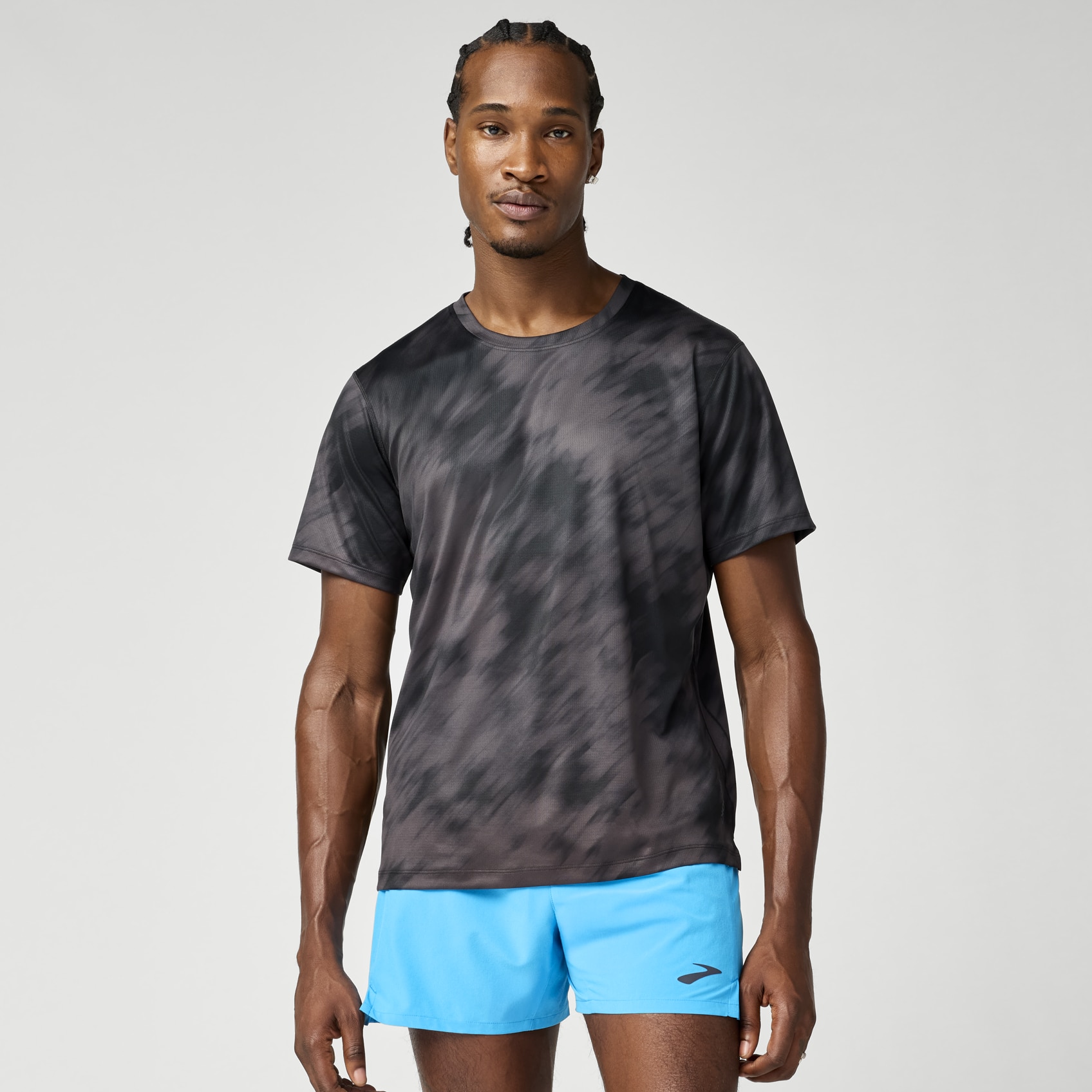 Brooks Running Men's Dash Short Sleeve Printed
