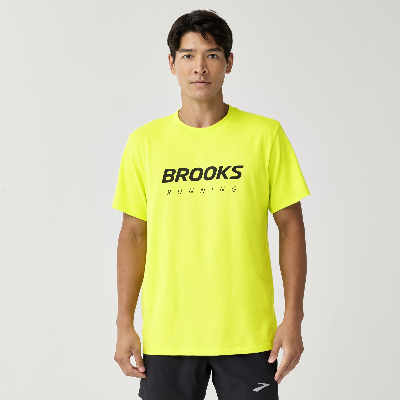 Brooks Running Men's Graphic Short Sleeve In Yellow
