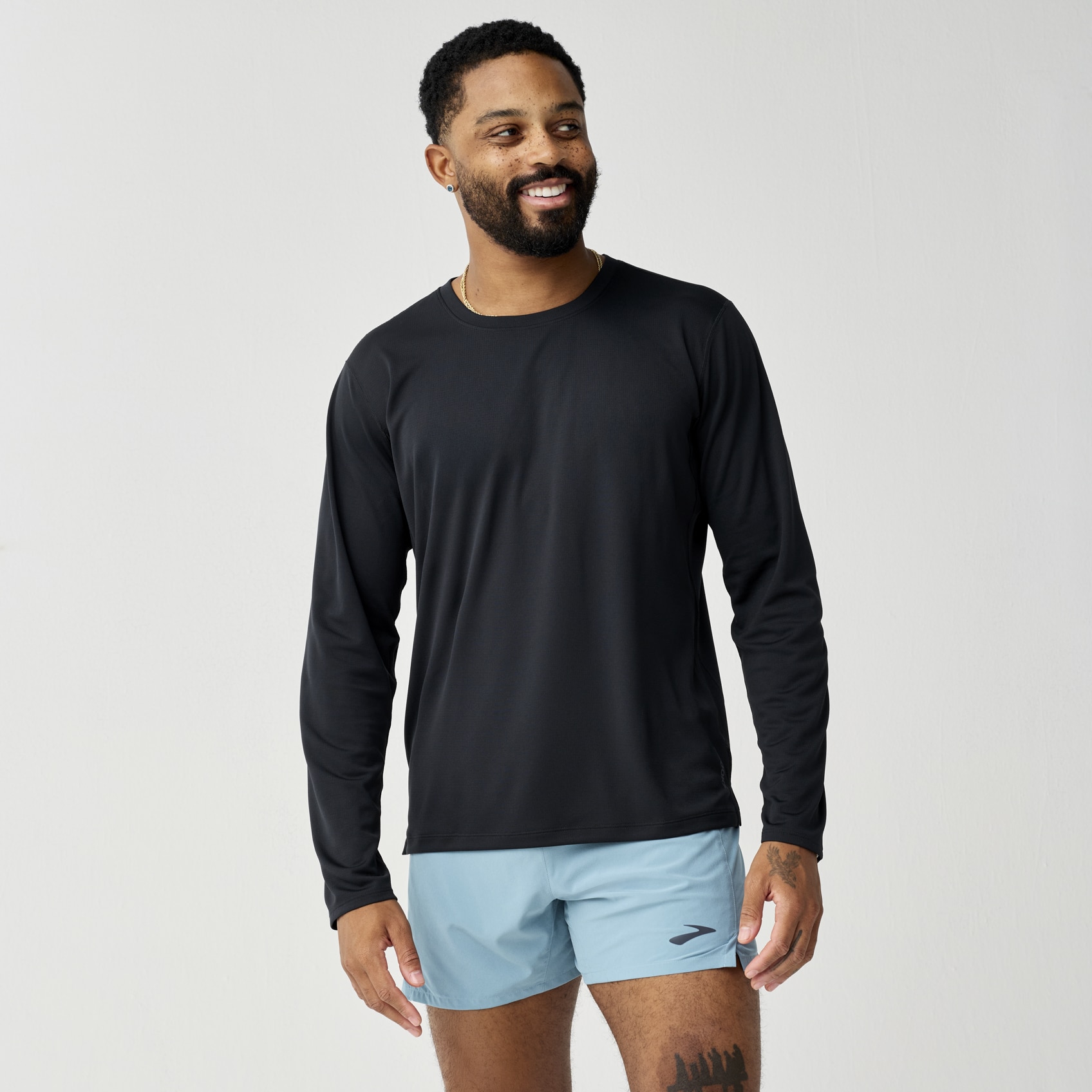 Brooks Running Men's Dash Long Sleeve In Blue