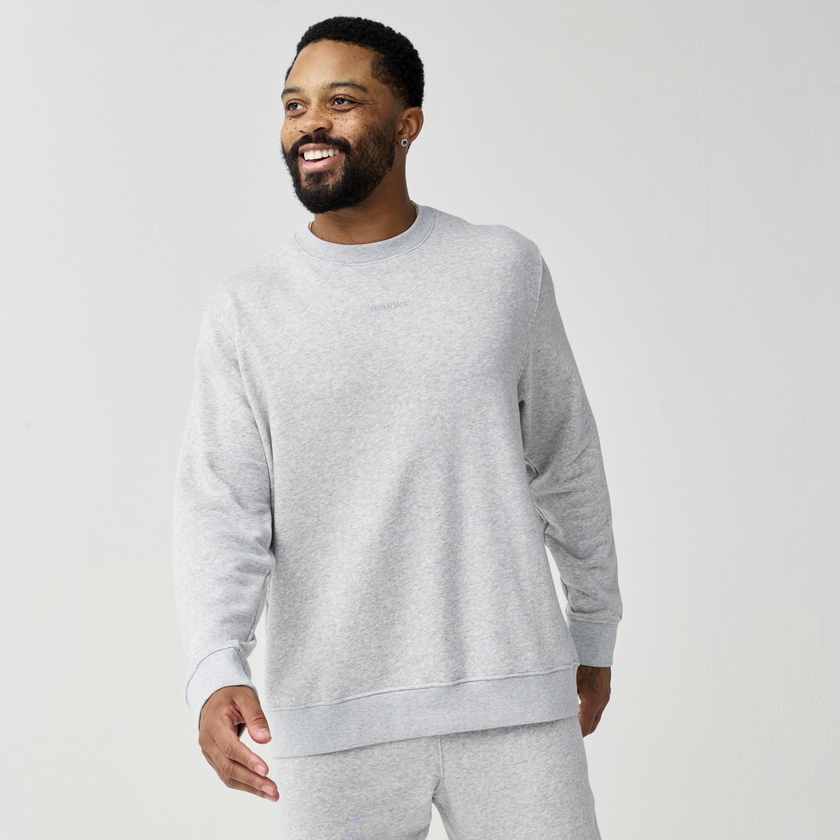 Brooks Running Men's Reset Sweatshirt In Adult