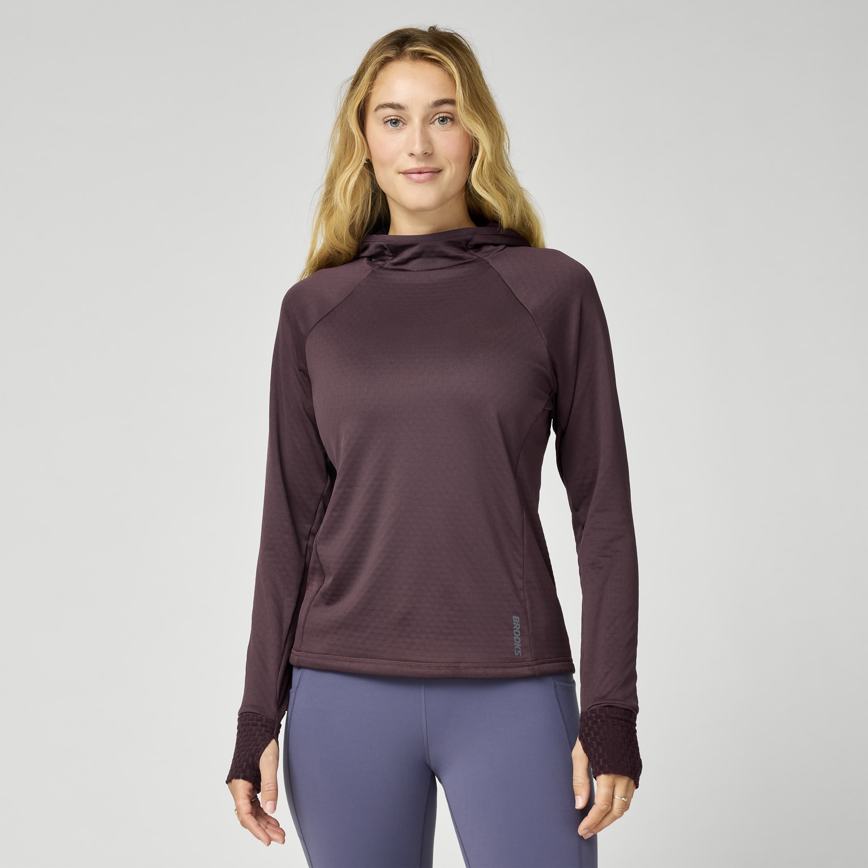 Brooks Running Women's Momentum Thermal Hoodie In Animal Print