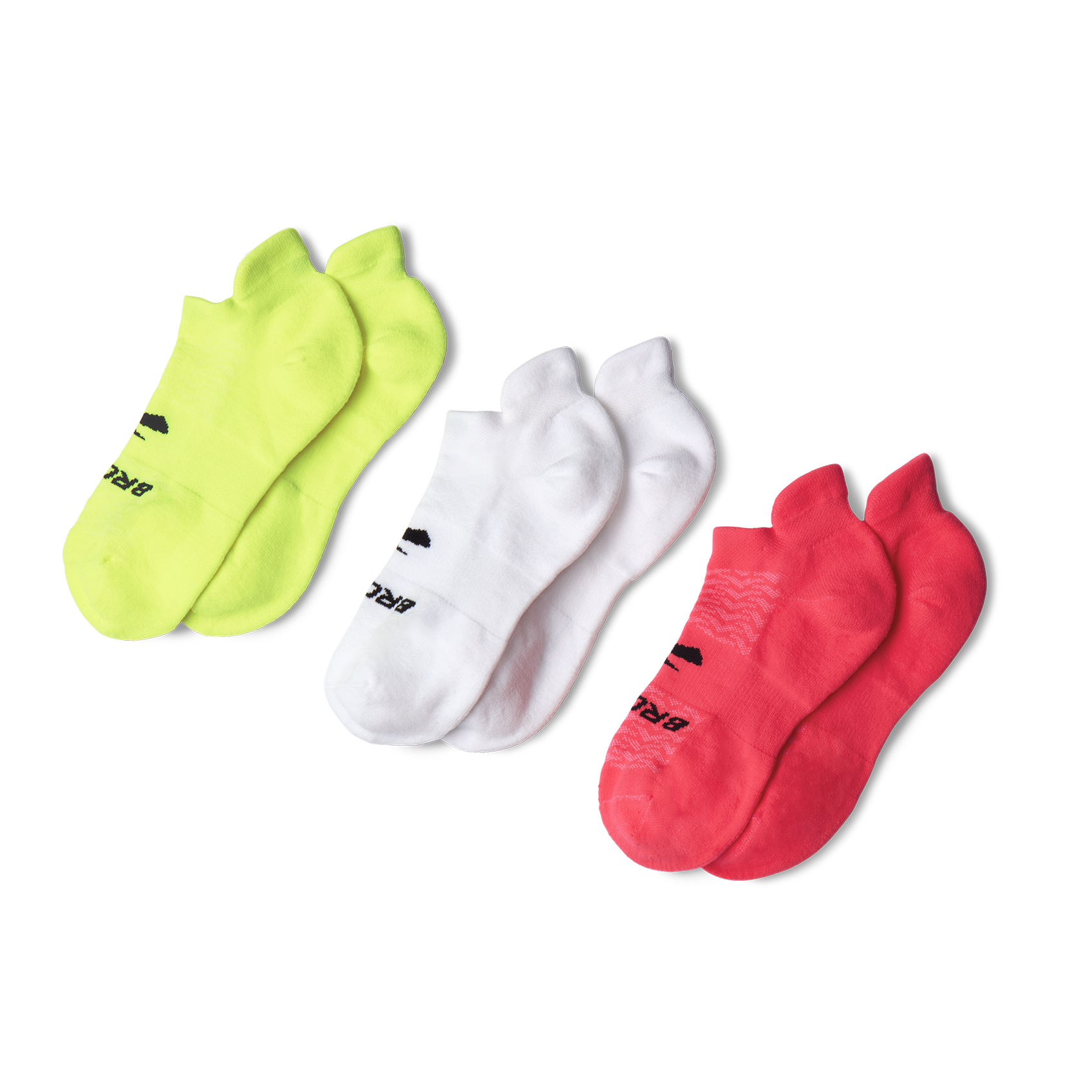 Brooks Running Unisex Run-in No Show 3-pack Running Socks