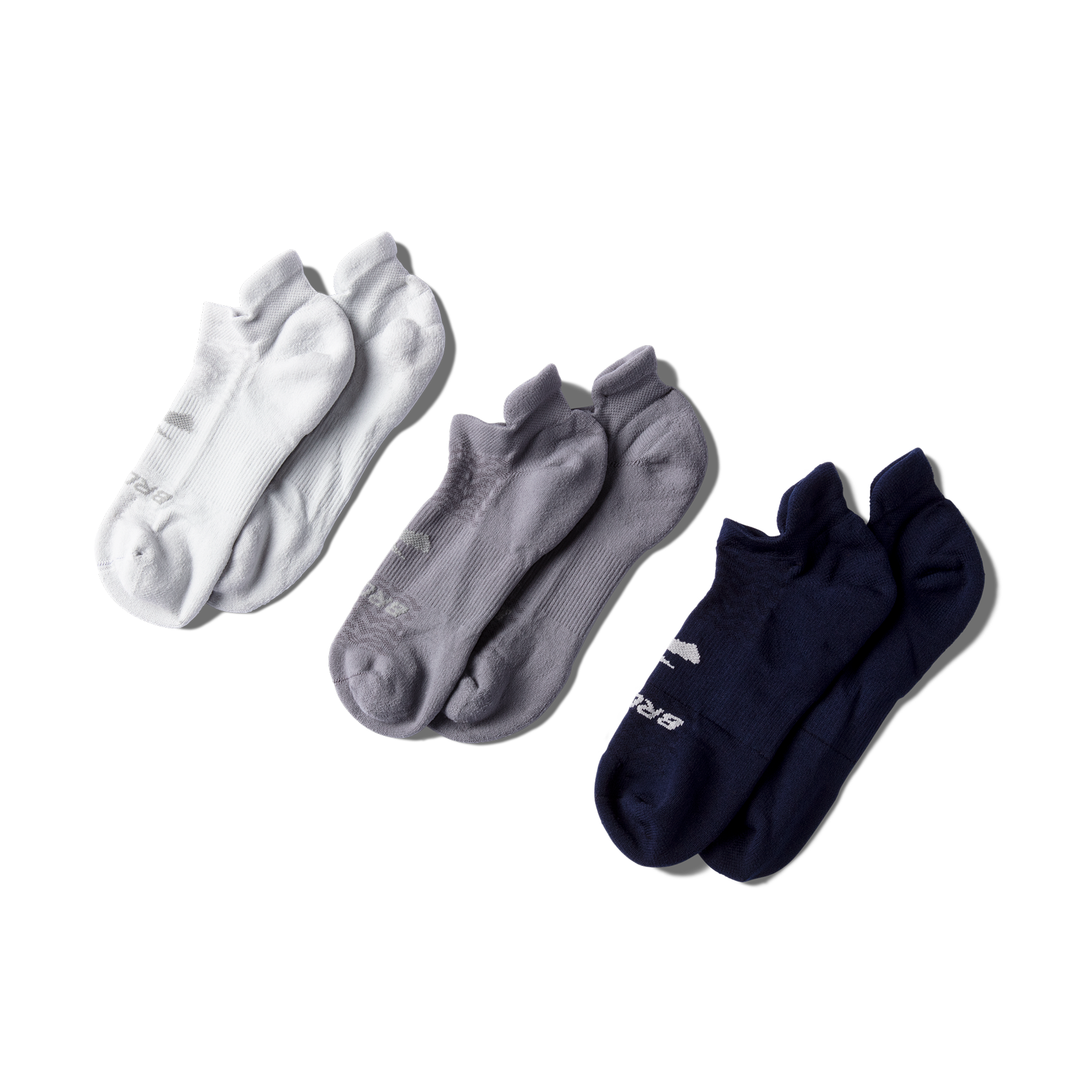 Brooks Running Unisex Run-in No Show 3-pack Running Socks