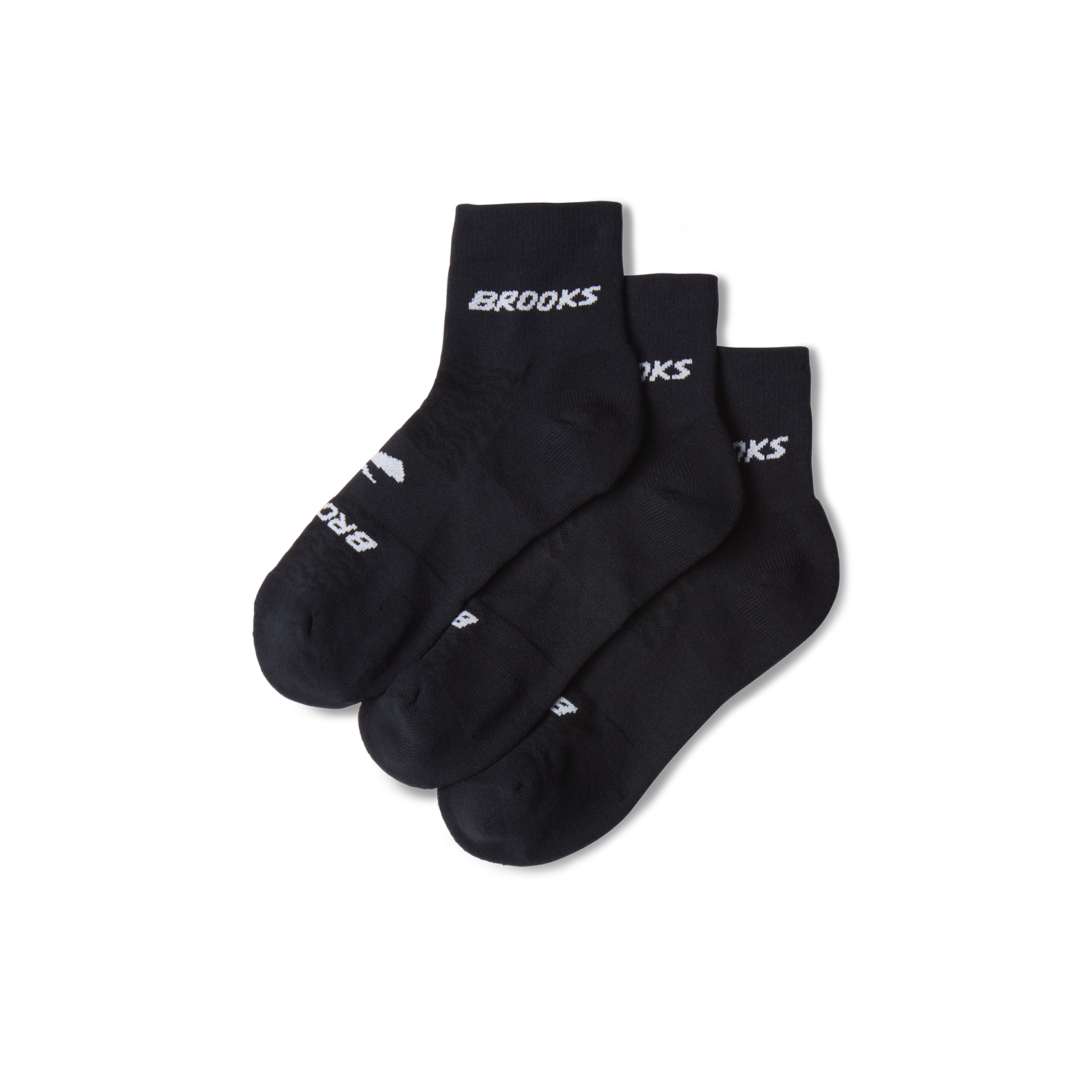 Brooks Running Unisex Run-in Quarter 3-pack Running Socks