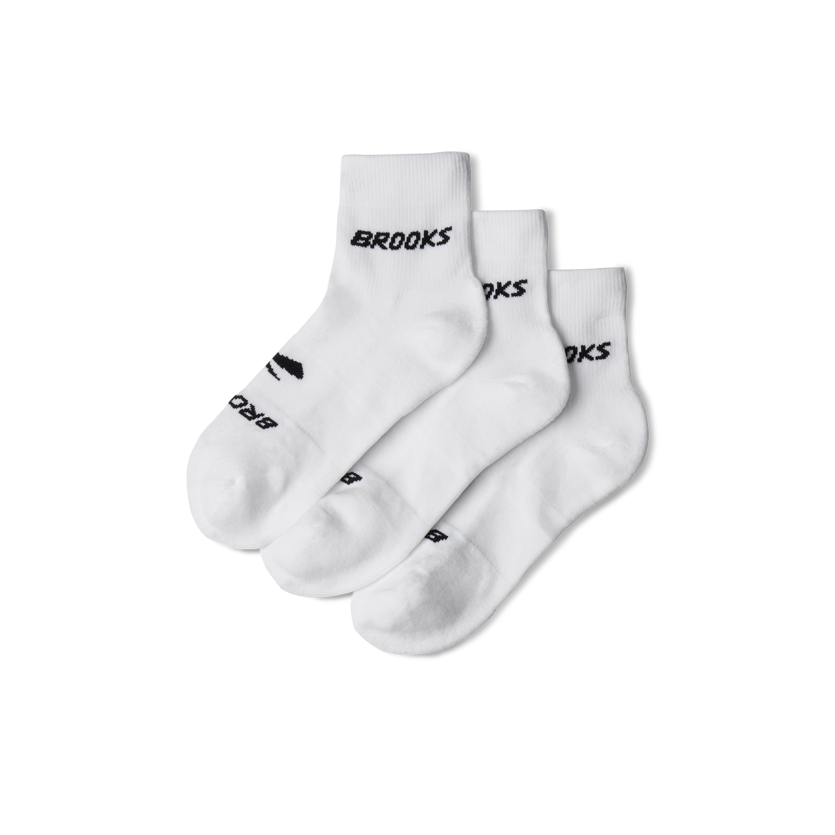 Brooks Running Unisex Run-in Quarter 3-pack Running Socks