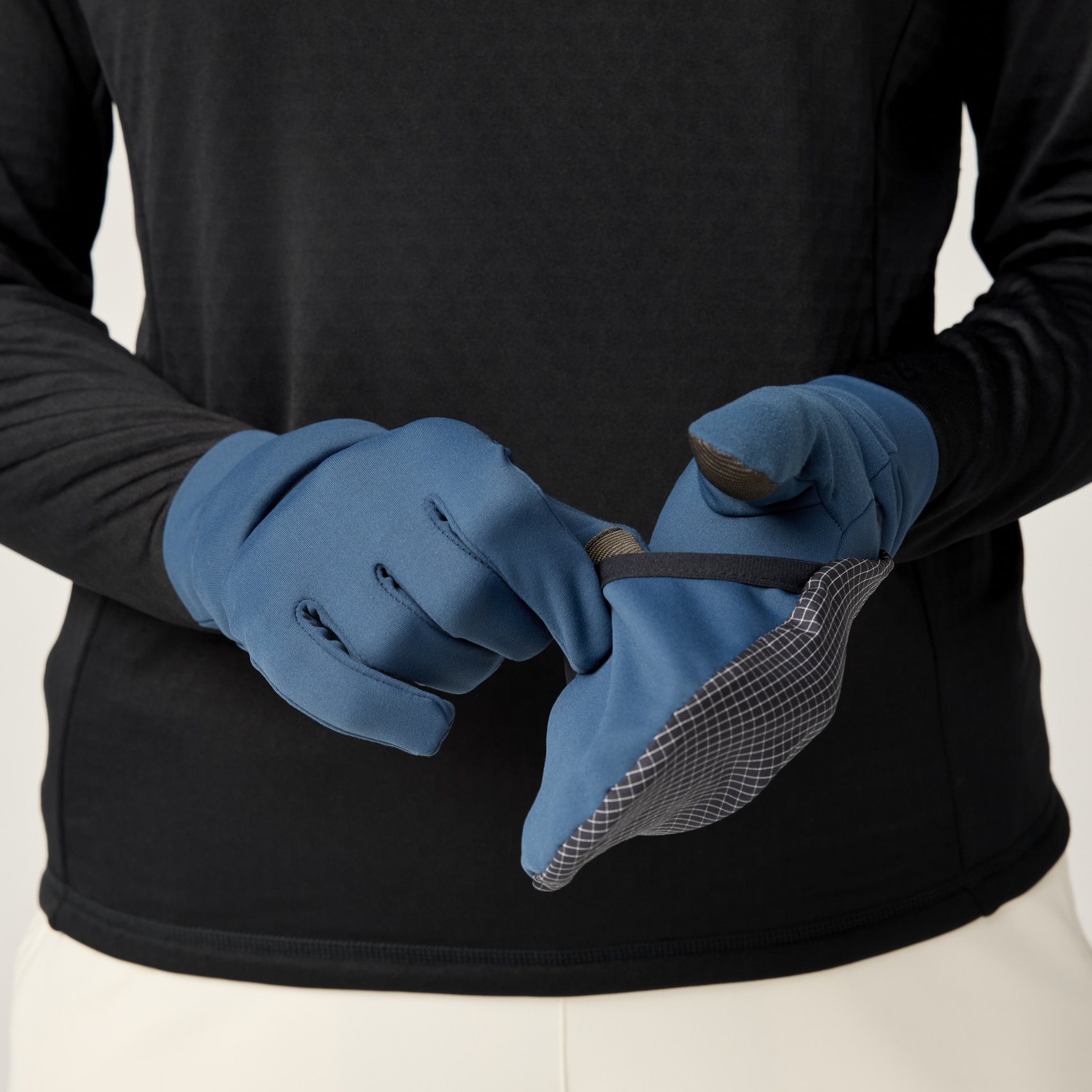 Brooks Running Unisex Momentum Thermal Hybrid Glove In Blue