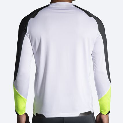 Model (back) view of Brooks Run Visible Long Sleeve for men