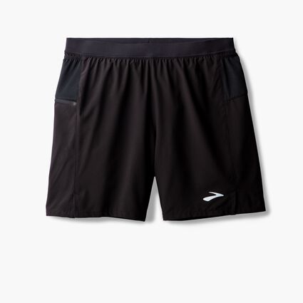 Laydown (front) view of Brooks Journey 7" 2-in-1 Short for men