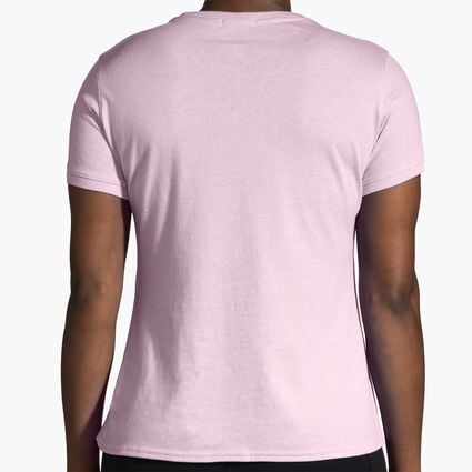 Model (back) view of Brooks Distance Short Sleeve 2.0 for women