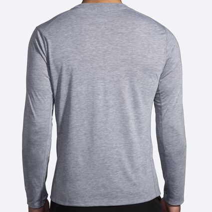 Model (back) view of Brooks Distance Long Sleeve 3.0 for men
