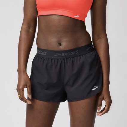 Model (front) view of Brooks Breakaway 2.5" Short for women