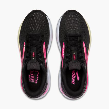 Top-down view of Brooks Ghost 16 for women