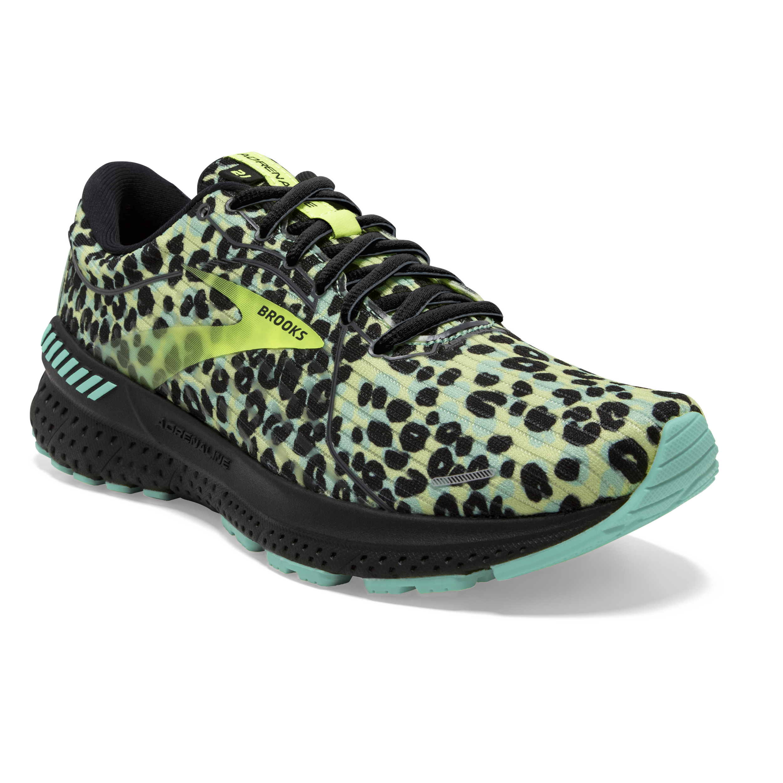 Brooks women's adrenaline gts 20 run wild leopard print running shoes clearance