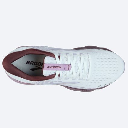 Top-down view of Brooks Glycerin 20 for women