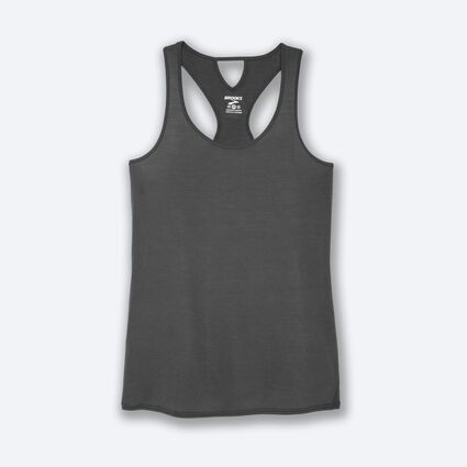 Laydown (front) view of Brooks Distance Tank for women
