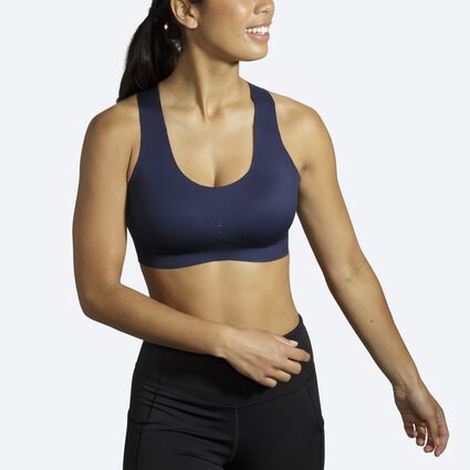 Model angle (relaxed) view of Brooks Crossback 2.0 Sports Bra for women